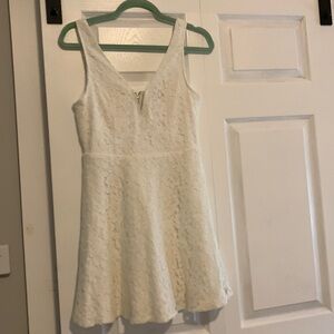 Lulu’s White Lace Skater Dress